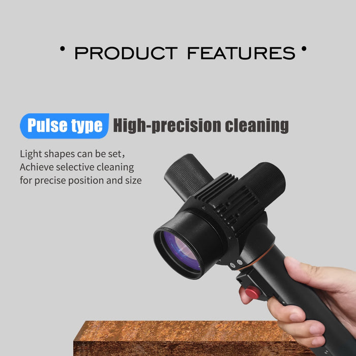 Light Gray SFX 200W Portable Backpack Laser Cleaning Machine