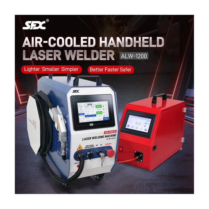 Rosy Brown SFX 1200W Portable 2-in-1 Laser Welding Machine with weld seam cleaning