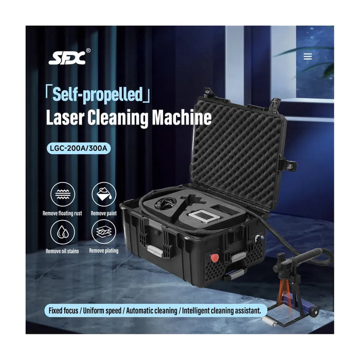 Dark Slate Gray 200W Portable Self-propelled Pulse Fiber Laser Cleaning Machine