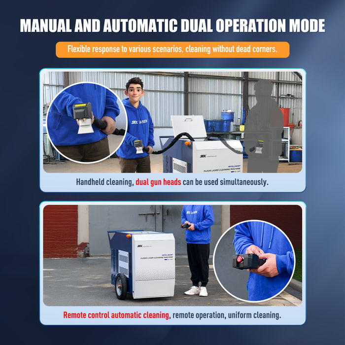 Dark Slate Gray SFX 3000W Intelligent Laser Floor Cleaning Machine