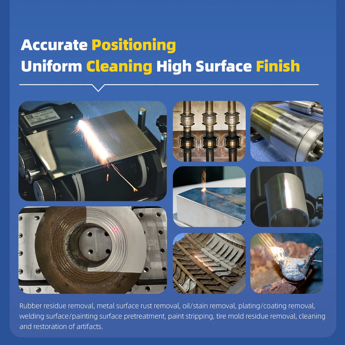 Steel Blue SFX CNC 5-Axis 300W/500W Intelligent Laser Cleaning Machine