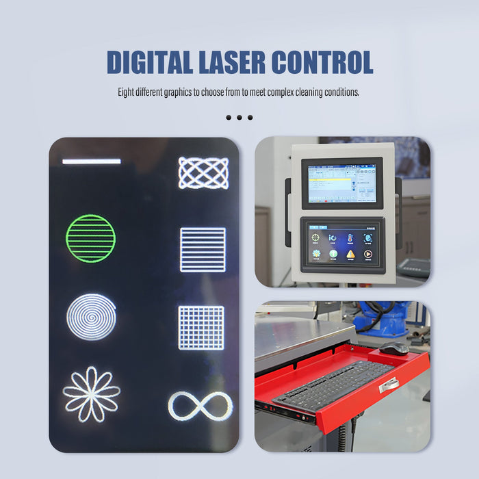 Dark Slate Gray SFX CNC 3-Axis/5-Axis 300W/500W Pulsed Laser Cleaning Machine