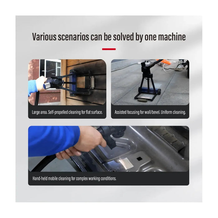 Dark Slate Gray 200W Portable Self-propelled Pulse Fiber Laser Cleaning Machine
