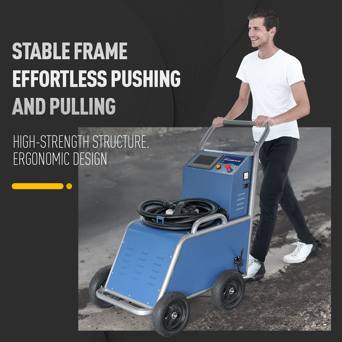 Dark Slate Gray SFX 200W/300W Mobile Pulse Laser Cleaning Machine for Offroad Field Operations