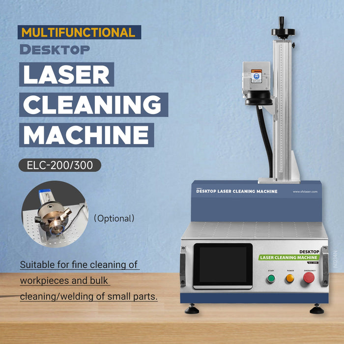 Gray SFX 200W/300W Desktop Laser Cleaning Machine
